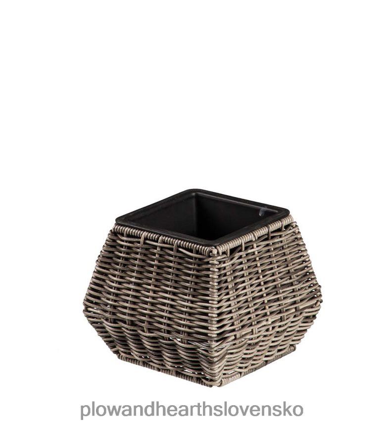 Plow & Hearth vnútorné/vonkajšie prútené kvetináče, sada 3 ks 6P208P981 dvor a záhrada