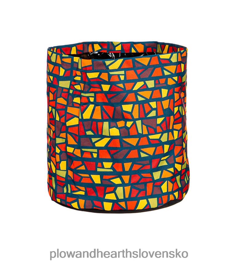 Plow & Hearth vzorované látkové kvetináče, sada 3 ks - pléd 6P208P961 dvor a záhrada