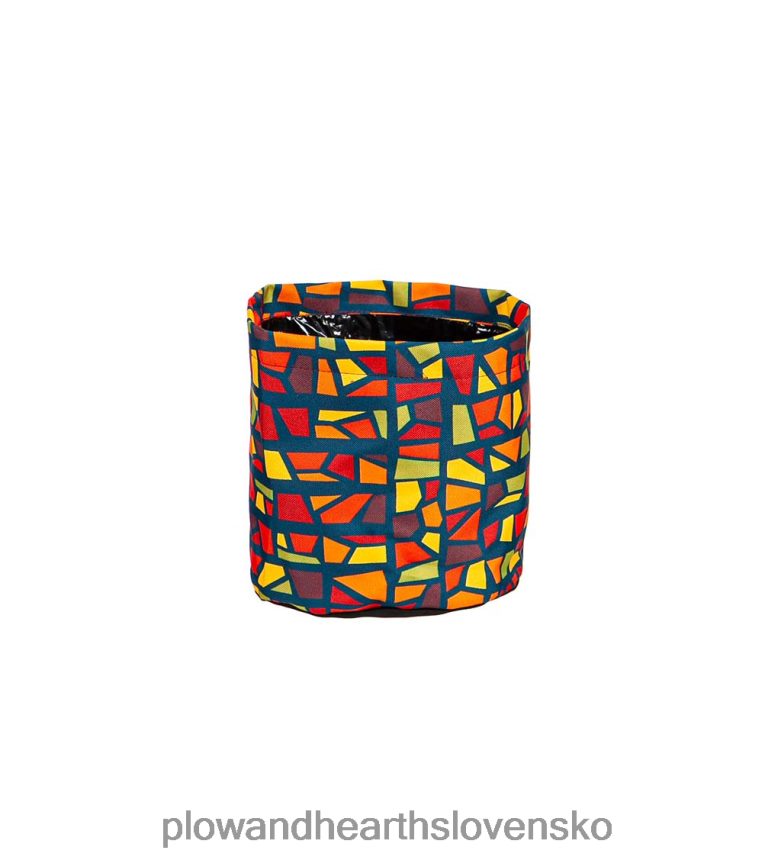 Plow & Hearth vzorované látkové kvetináče, sada 3 ks - pléd 6P208P961 dvor a záhrada