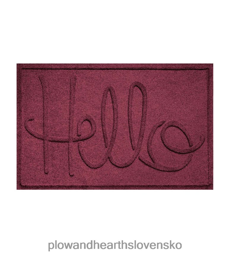 Plow & Hearth Waterhog vnútorná/vonkajšia rohožka hello, 2' x 3' - modrá 6P208P1041 dvor a záhrada