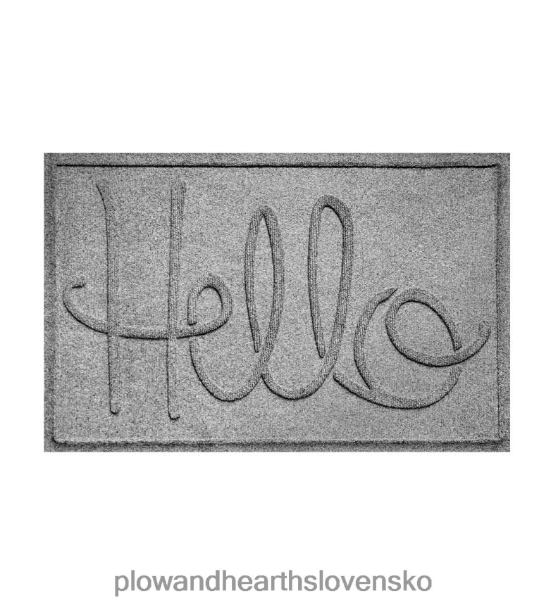 Plow & Hearth Waterhog vnútorná/vonkajšia rohožka hello, 2' x 3' - modrá 6P208P1041 dvor a záhrada