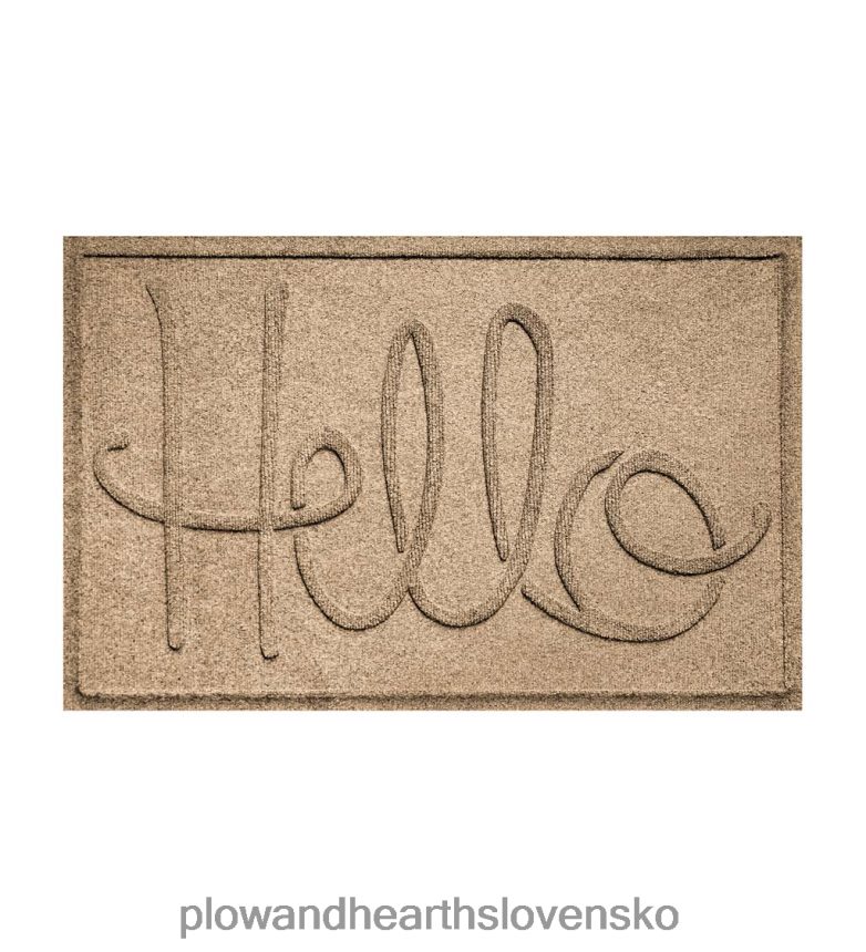 Plow & Hearth Waterhog vnútorná/vonkajšia rohožka hello, 2' x 3' - modrá 6P208P1041 dvor a záhrada