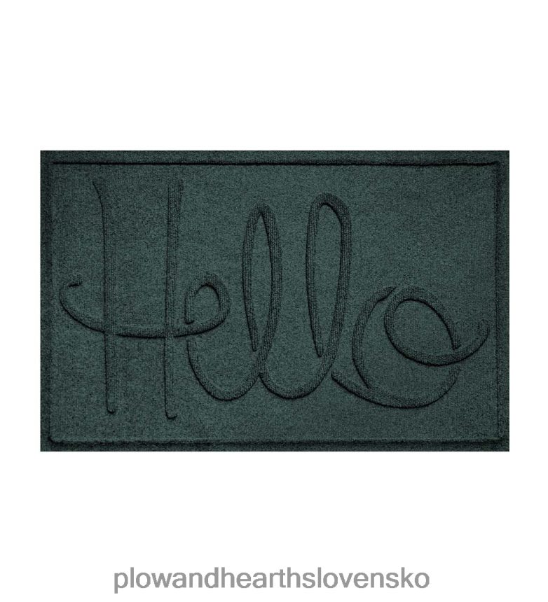 Plow & Hearth Waterhog vnútorná/vonkajšia rohožka hello, 2' x 3' - modrá 6P208P1041 dvor a záhrada