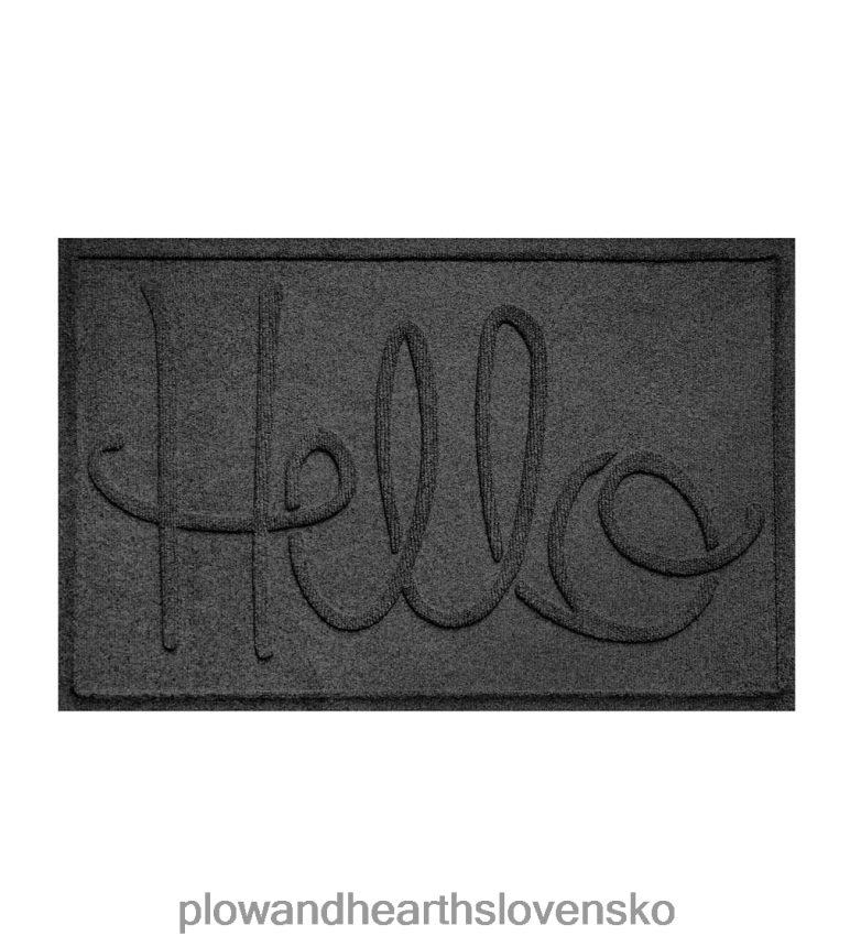 Plow & Hearth Waterhog vnútorná/vonkajšia rohožka hello, 2' x 3' - modrá 6P208P1041 dvor a záhrada