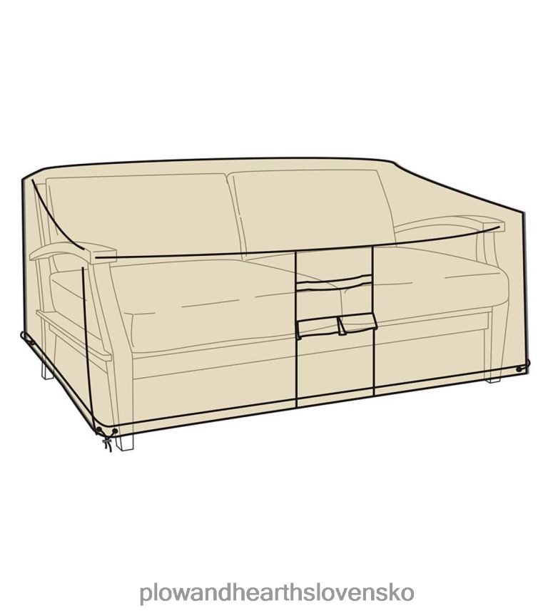 Plow & Hearth deluxe deep seat love poťah na sedačku - tan 6P208P1015 dvor a záhrada