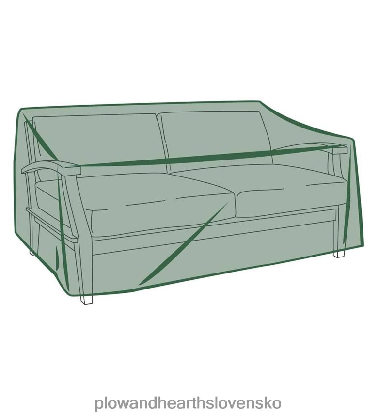 Plow & Hearth klasická hlboká sedačka love poťah na sedačku - zelená 6P208P1048 dvor a záhrada