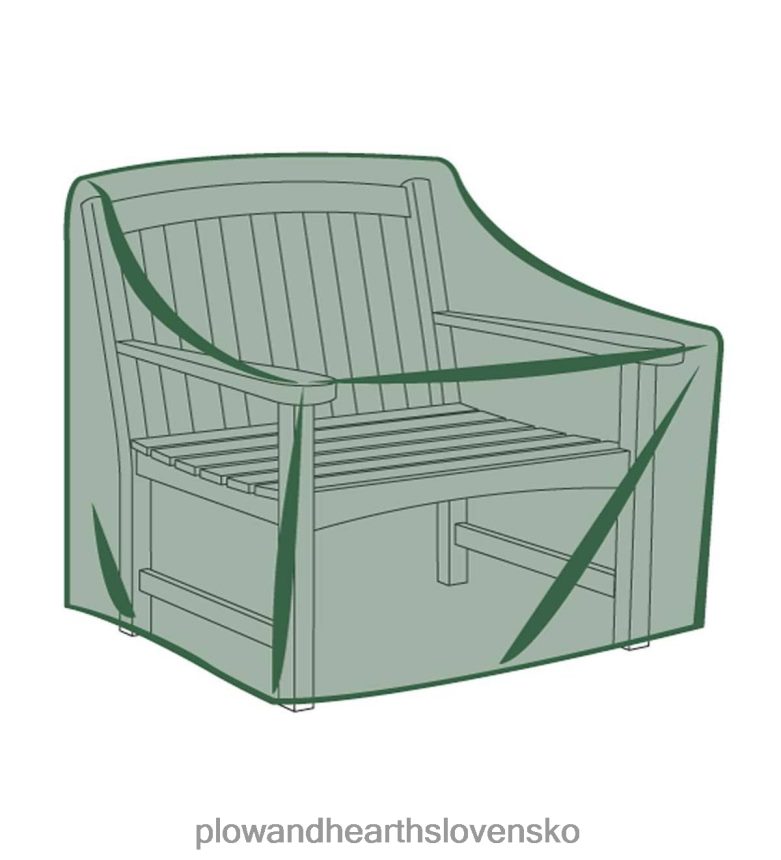 Plow & Hearth klasický poťah na stoličku hlboký - zelený 6P208P1023 dvor a záhrada