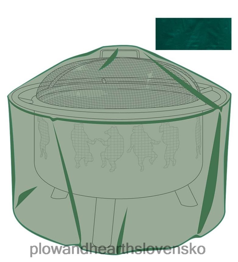 Plow & Hearth klasický vonkajší nábytok kryt na ohnisko do každého počasia - zelený 6P208P1016 dvor a záhrada