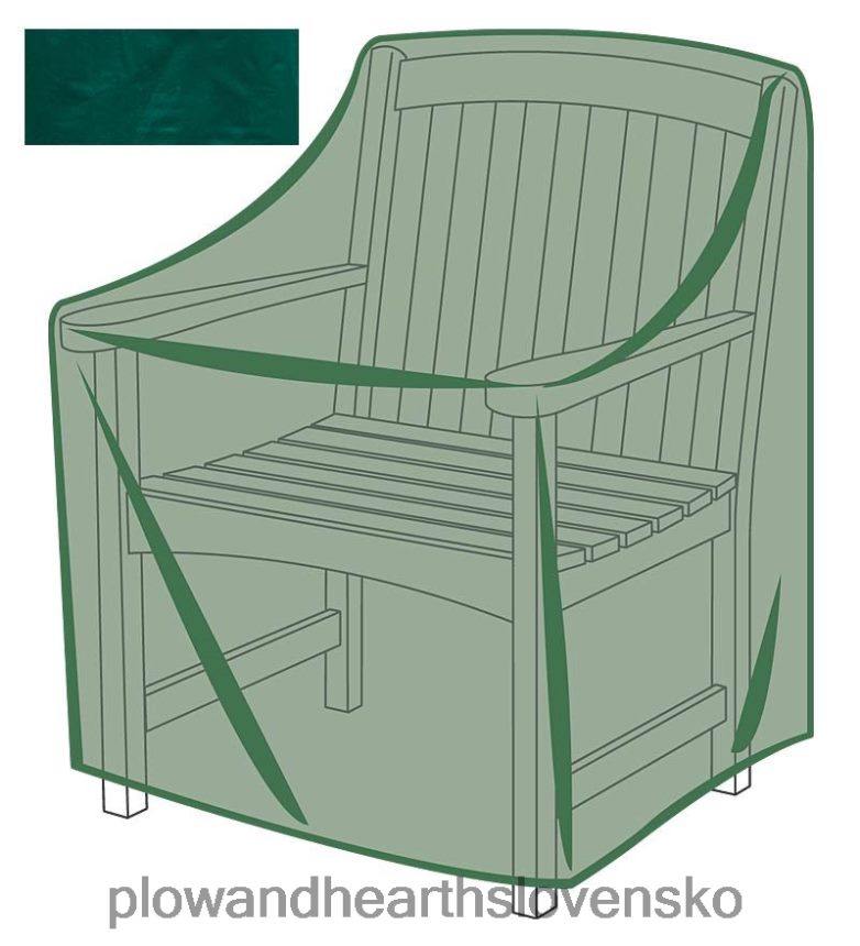 Plow & Hearth klasický vonkajší poťah na kreslo do každého počasia - zelený 6P208P1007 dvor a záhrada