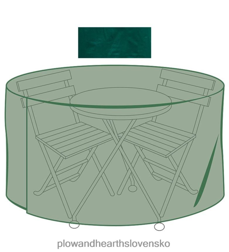 Plow & Hearth klasický vonkajší poťah na nábytok do každého počasia na kaviarenský stôl a stoličky - zelený 6P208P1053 dvor a záhrada