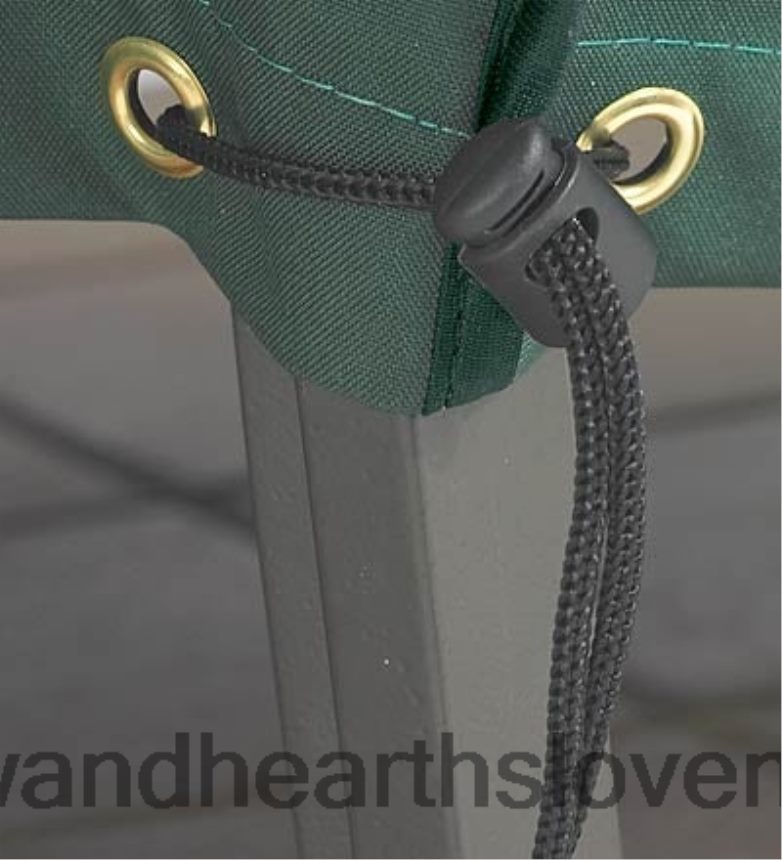 Plow & Hearth klasický vonkajší poťah na nábytok do každého počasia na kaviarenský stôl a stoličky - zelený 6P208P1053 dvor a záhrada