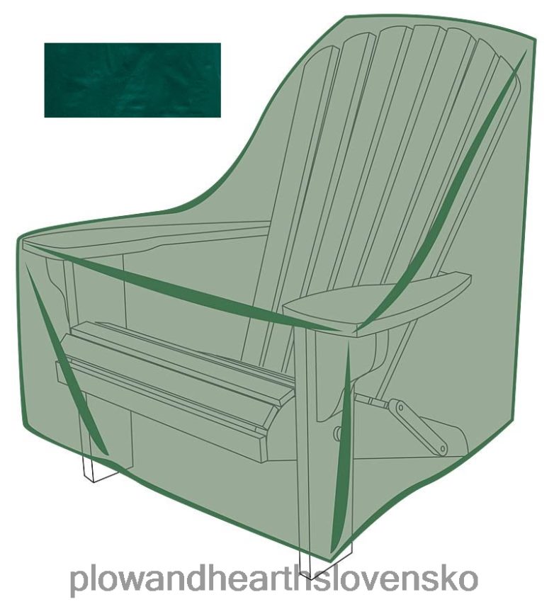 Plow & Hearth klasický vonkajší poťah na stoličku adirondack - zelený 6P208P1030 dvor a záhrada