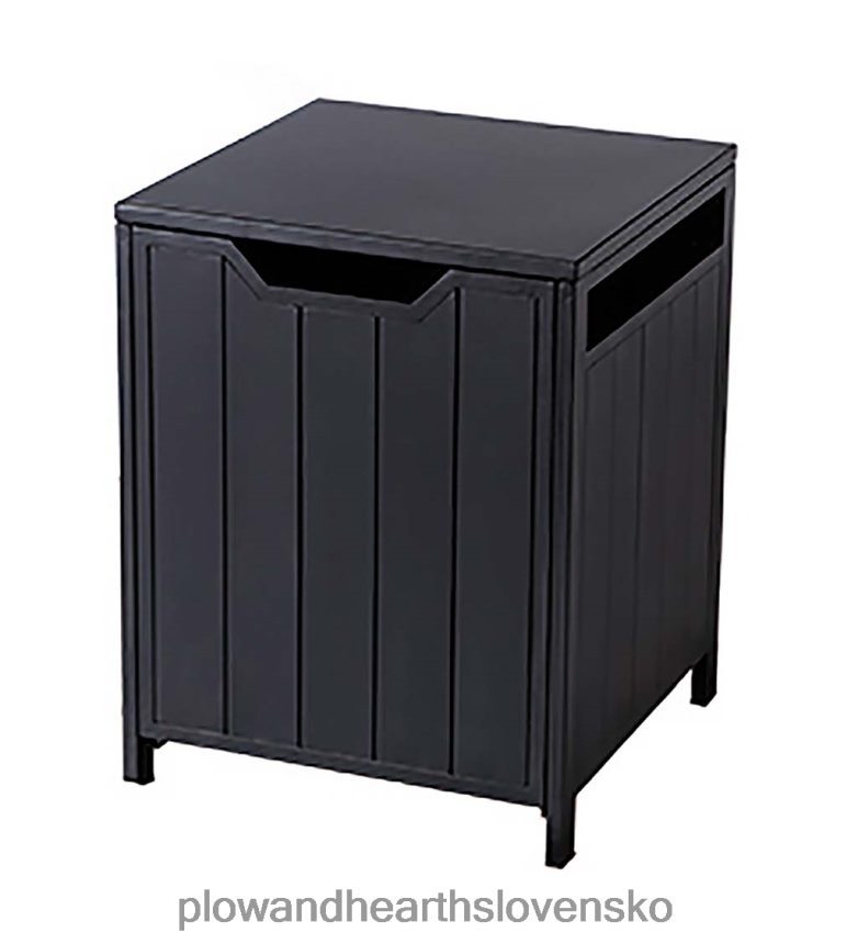 Plow & Hearth lamelový lisovaný oceľový kryt nádrže na propán - čierny 6P208P1019 dvor a záhrada