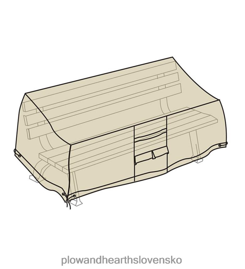 Plow & Hearth luxusný poťah na lavicu - tan 6P208P1026 dvor a záhrada