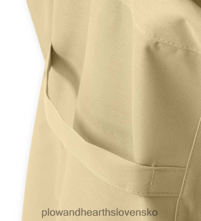 Plow & Hearth luxusný veľký okrúhly poťah na stôl a stoličky - tan 6P208P1037 dvor a záhrada