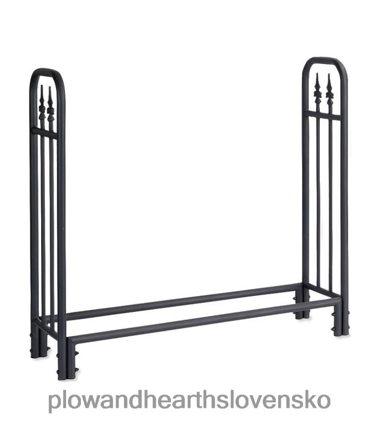 Plow & Hearth odolný oceľový drevený regál s konečným dizajnom 6P208P1003 dvor a záhrada