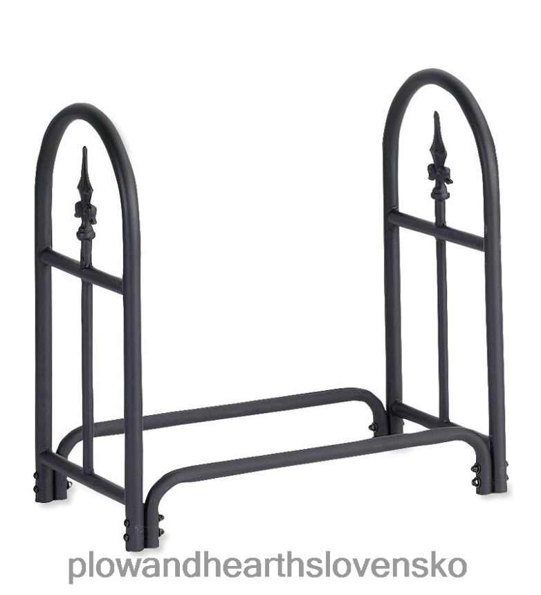 Plow & Hearth odolný oceľový drevený regál s konečným dizajnom 6P208P1003 dvor a záhrada