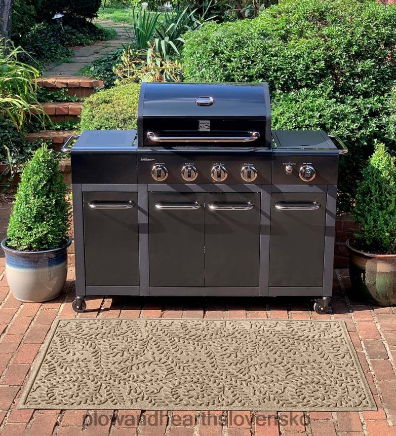 Plow & Hearth podložka na gril z buxusu vodná - bordó 6P208P1069 dvor a záhrada