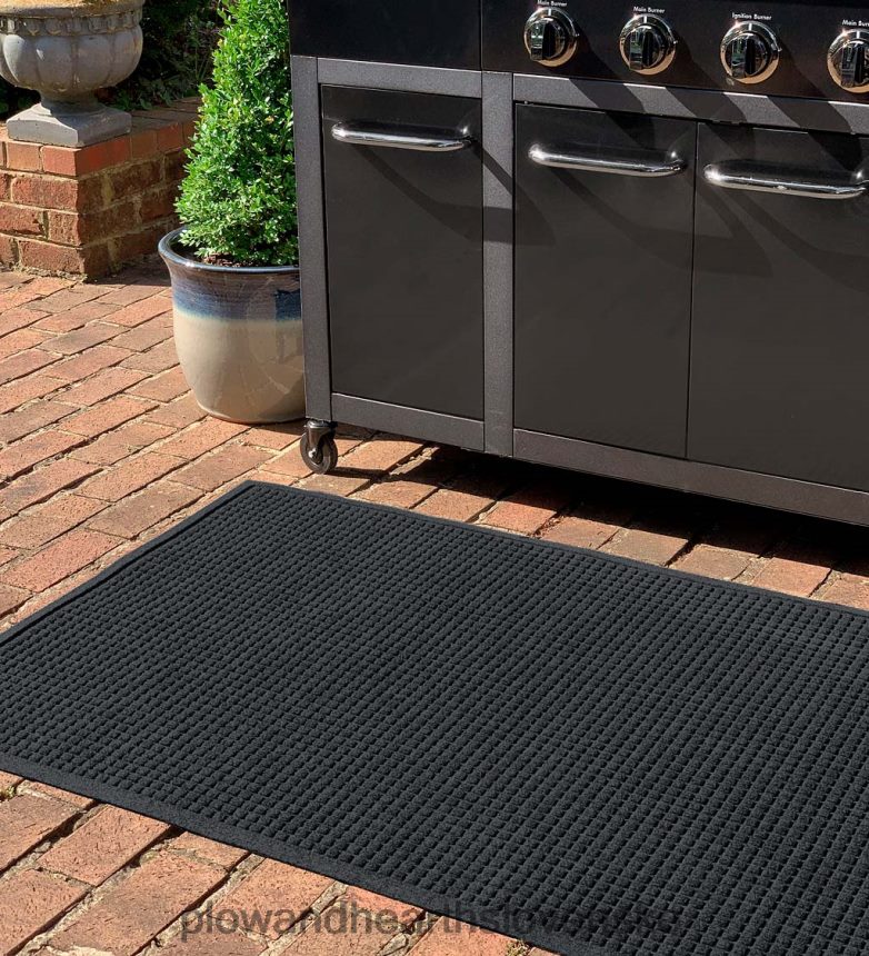 Plow & Hearth podložka na grilovanie vodnatec štvorcový vzor - bordó 6P208P1065 dvor a záhrada