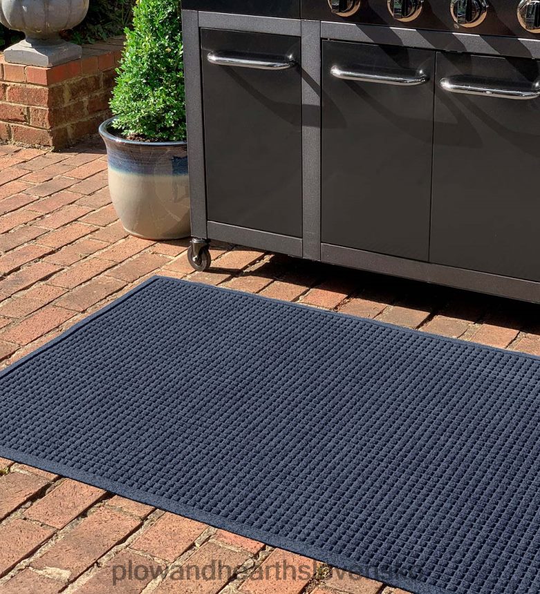 Plow & Hearth podložka na grilovanie vodnatec štvorcový vzor - bordó 6P208P1065 dvor a záhrada