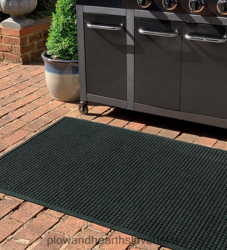 Plow & Hearth podložka na grilovanie vodnatec štvorcový vzor - bordó 6P208P1065 dvor a záhrada