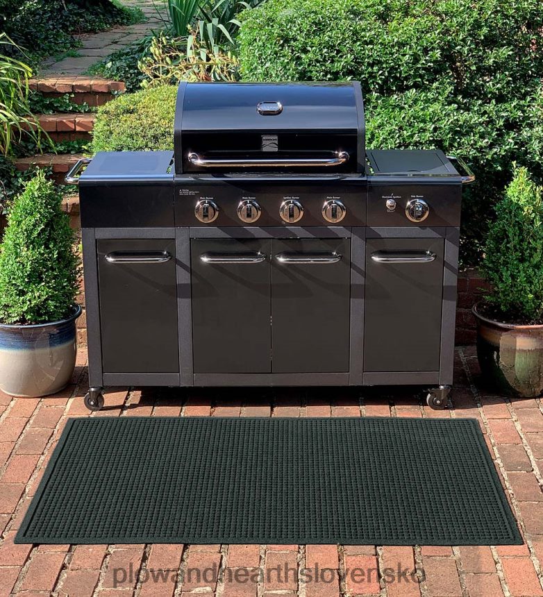 Plow & Hearth podložka na grilovanie vodnatec štvorcový vzor - bordó 6P208P1065 dvor a záhrada