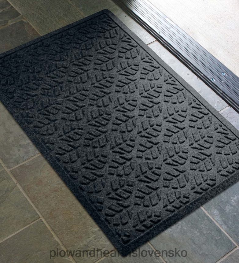 Plow & Hearth waterhog umývateľná listová rohožka - uhlie 6P208P1020 dvor a záhrada