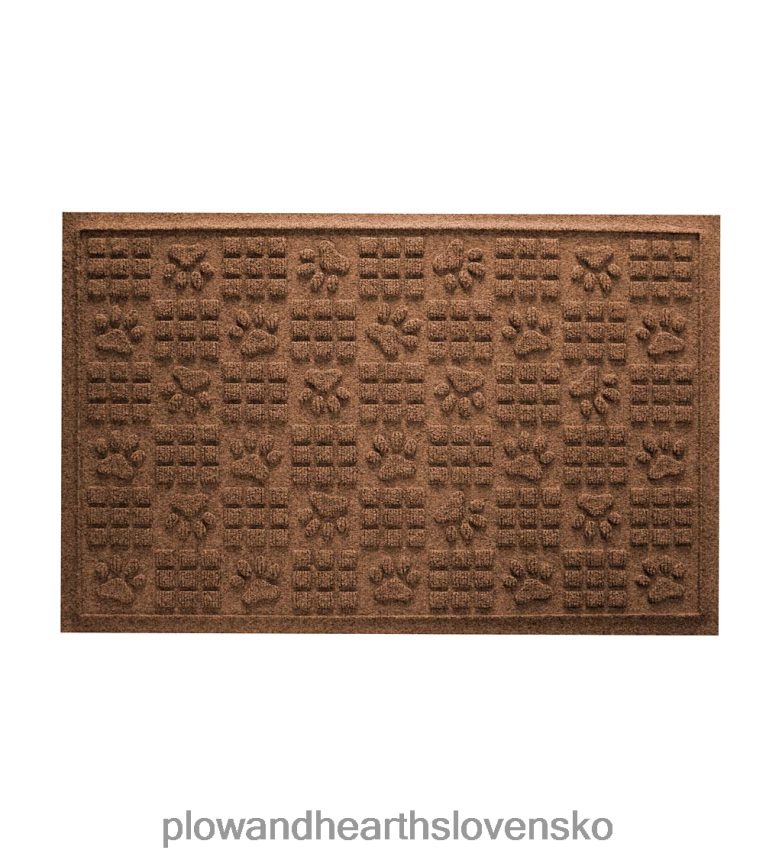 Plow & Hearth waterhog vnútorná/vonkajšia rohožka na labky a štvorce, 2' x 3' - drevené uhlie 6P208P1025 dvor a záhrada