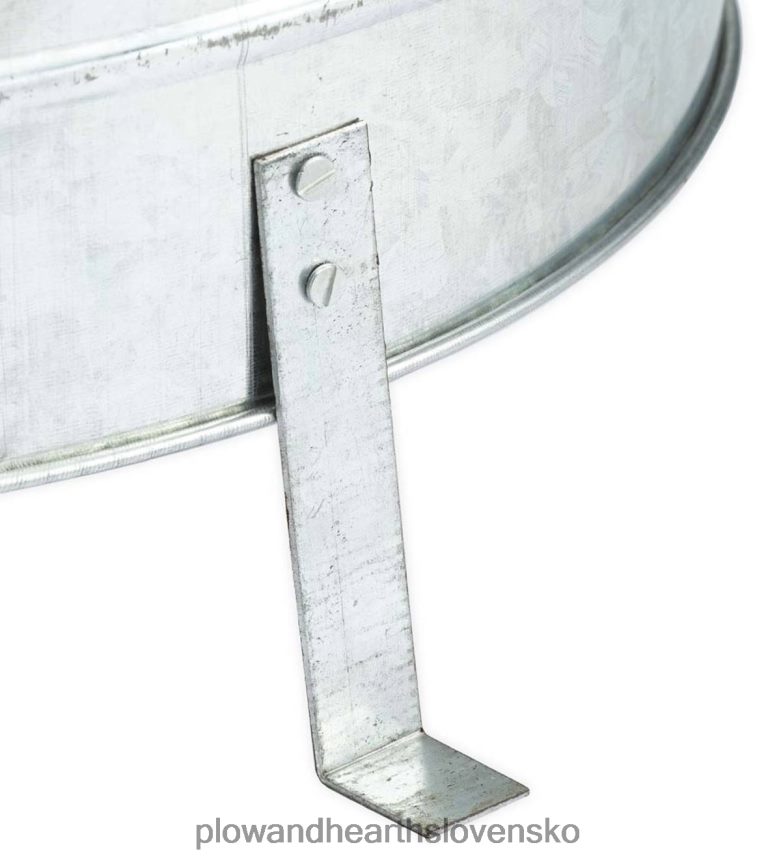 Plow & Hearth pozinkovaný kovový odpad zo záhradnej/domovej spaľovne 6P208P990 dvor a záhrada