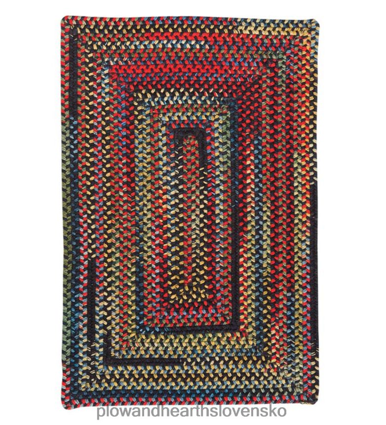 Plow & Hearth Obdĺžnikový pletený koberec zo zmesi vlny bear creek 6P208P1777 koberčeky a rohožky