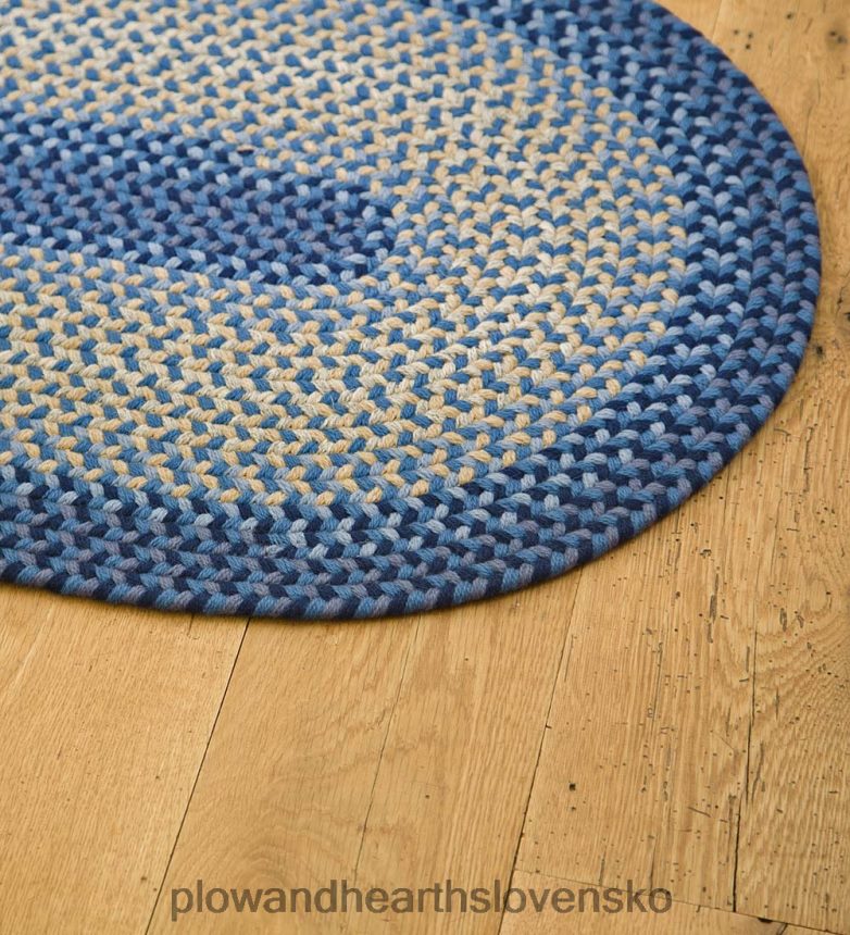 Plow & Hearth Vlnený pletený koberec Virginia vyrobený v USA 6P208P1778 koberčeky a rohožky