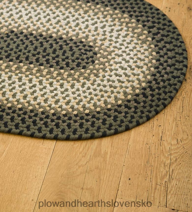 Plow & Hearth Vlnený pletený koberec Virginia vyrobený v USA 6P208P1778 koberčeky a rohožky