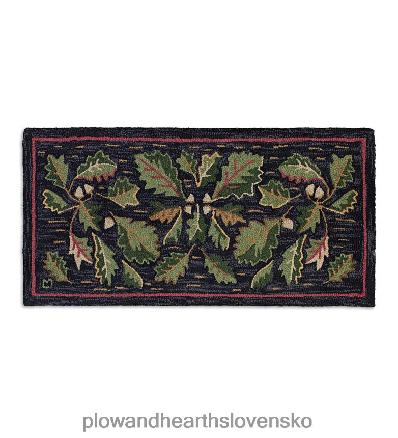 Plow & Hearth žalude ručne háčkovaný vlnený koberec, 24" x 48" 6P208P1821 koberčeky a rohožky