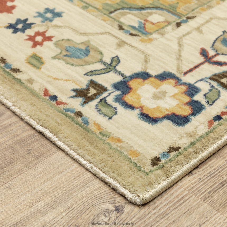 Plow & Hearth ďatelina kopec kvety polypropylénový koberec 6P208P1842 koberčeky a rohožky