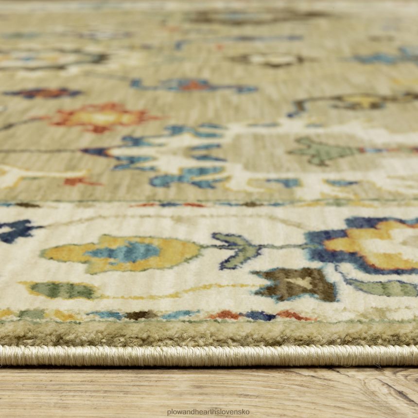 Plow & Hearth ďatelina kopec kvety polypropylénový koberec 6P208P1842 koberčeky a rohožky