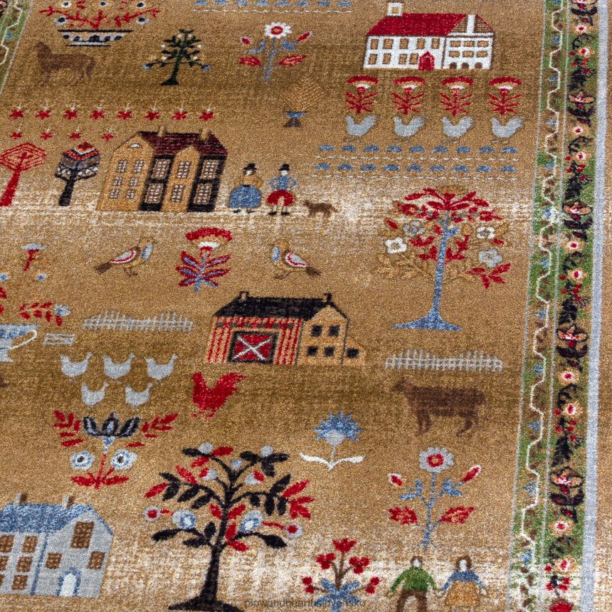 Plow & Hearth grafton ľudové umenie endurastran koberec 6P208P1760 koberčeky a rohožky