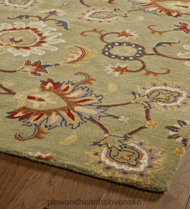 Plow & Hearth lauren kvetinový vlnený koberec 6P208P1810 koberčeky a rohožky