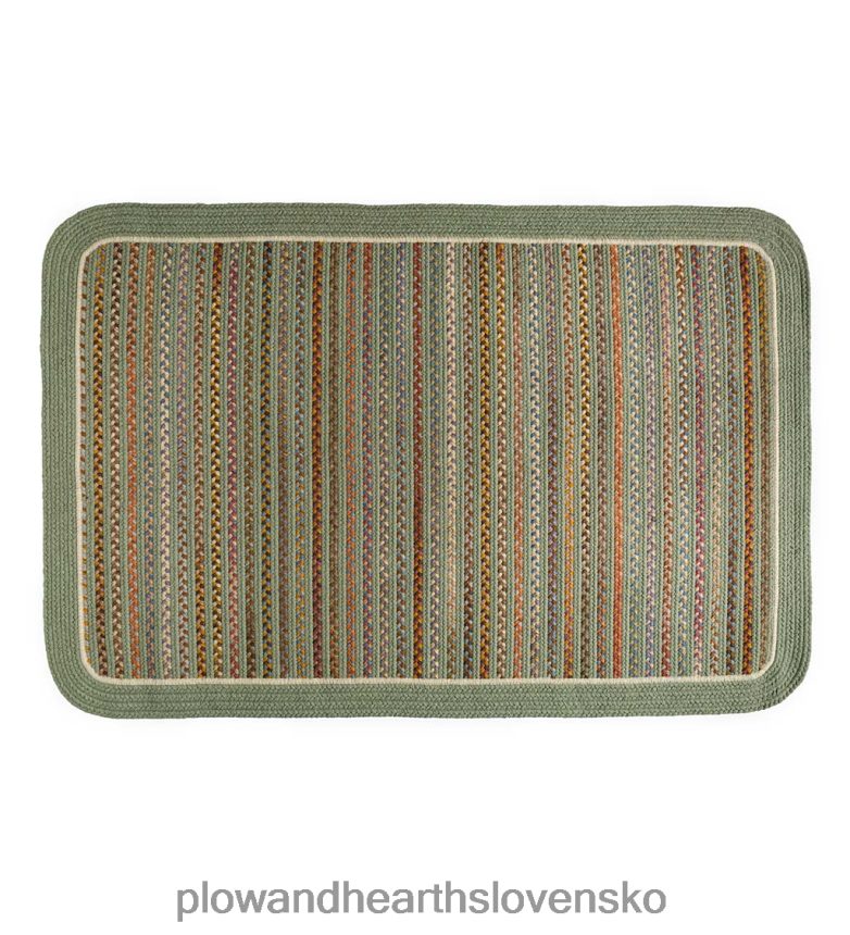 Plow & Hearth lynnhaven vlnený pevný okrajový pletený koberec 6P208P1788 koberčeky a rohožky