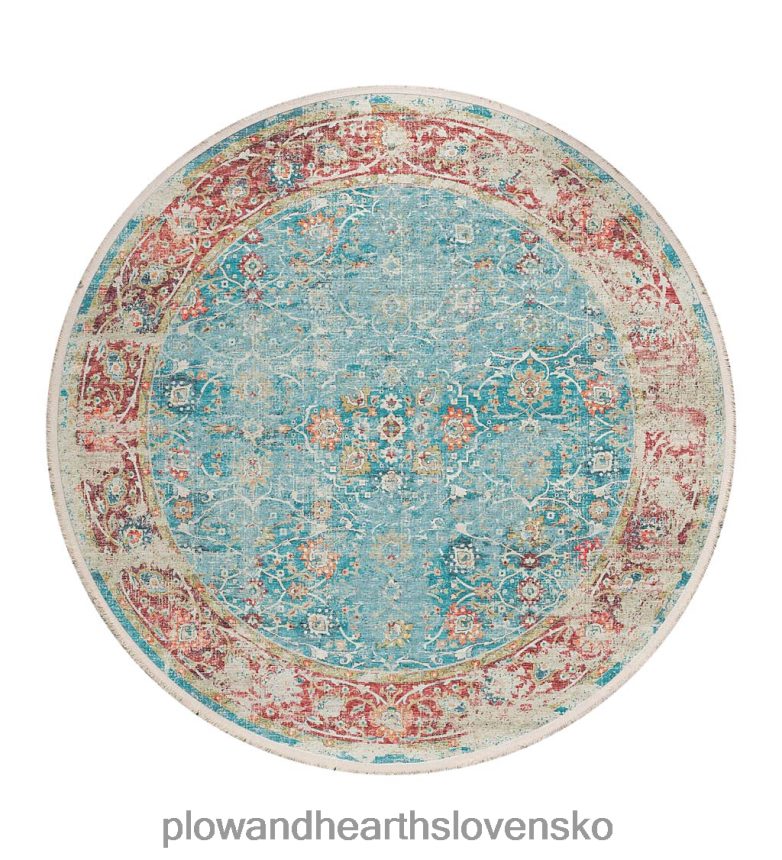 Plow & Hearth marietta okrajový okrúhly koberec 6P208P1806 koberčeky a rohožky