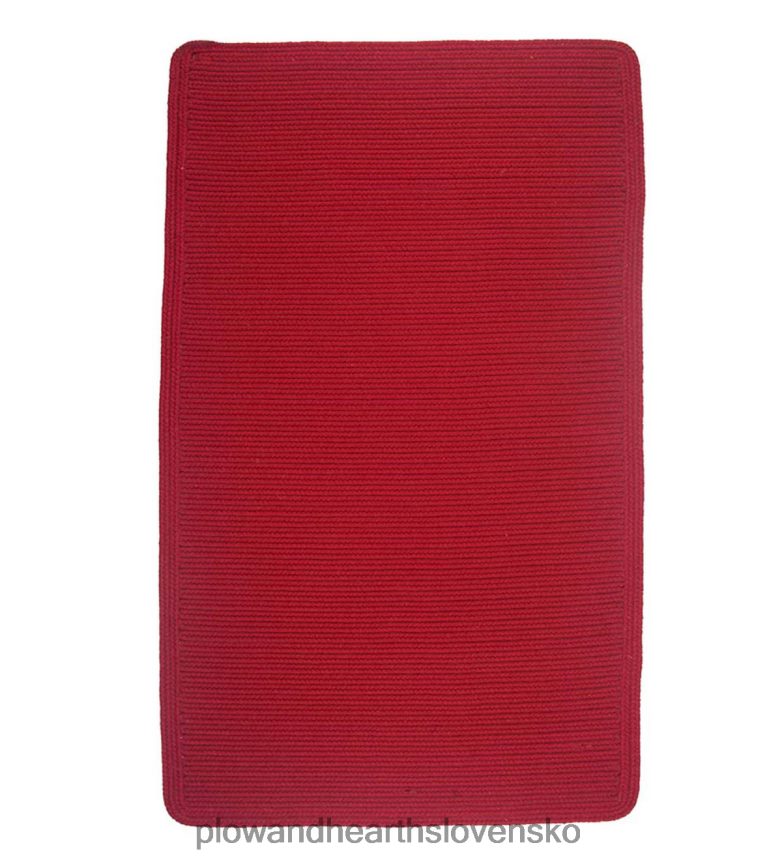 Plow & Hearth modrý hrebeňový obdĺžnik vlnené pletené koberce 6P208P1765 koberčeky a rohožky