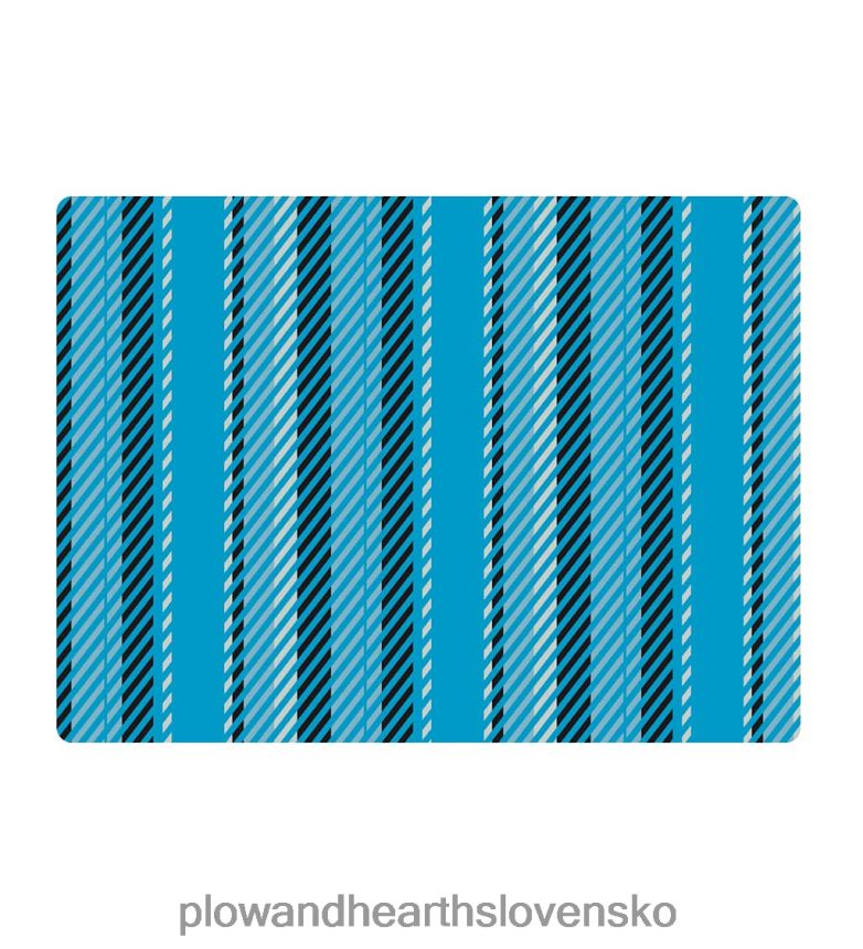 Plow & Hearth pruhovaná podložka na stoličku - modrá 6P208P1834 koberčeky a rohožky