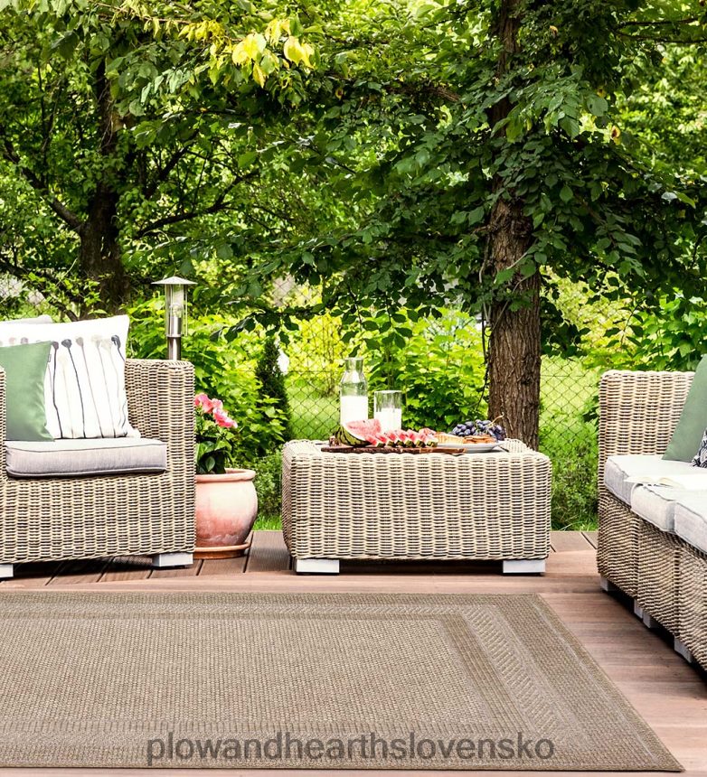 Plow & Hearth vnútorný/vonkajší beachcomber okrajový koberec 6P208P1789 koberčeky a rohožky