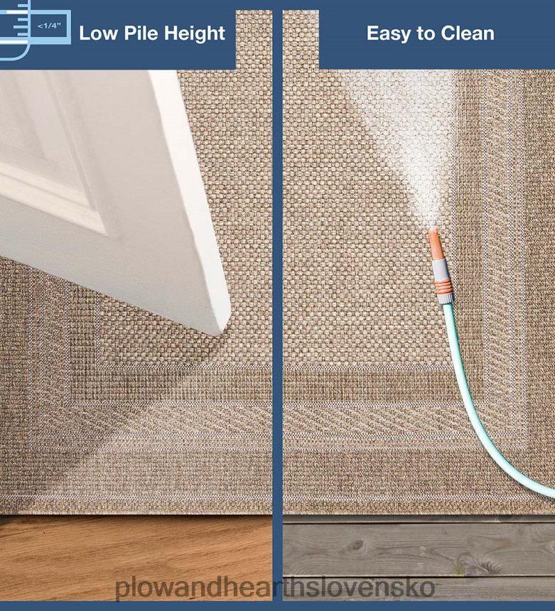 Plow & Hearth vnútorný/vonkajší beachcomber okrajový koberec 6P208P1789 koberčeky a rohožky