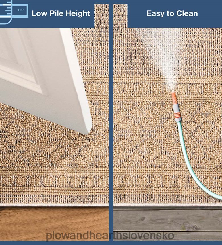 Plow & Hearth vnútorný/vonkajší koberec kitty hawk border 6P208P1804 koberčeky a rohožky