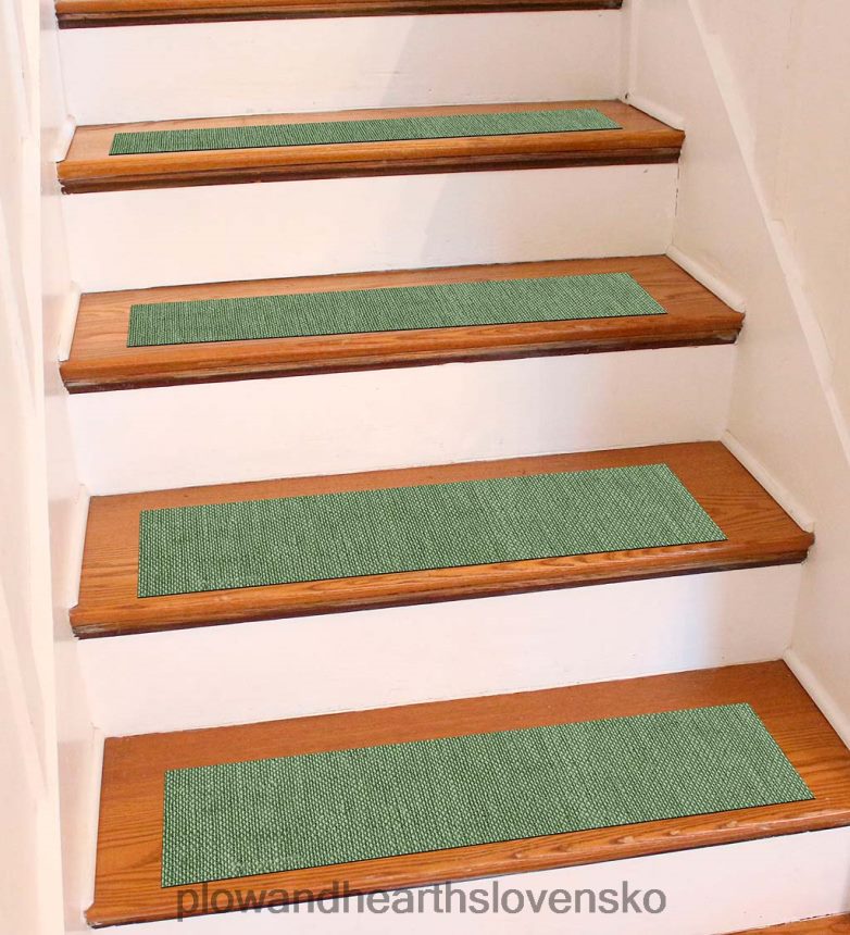 Plow & Hearth tkané schodiskové stupne, sada 4 ks - sivá 6P208P1917 koberčeky a rohožky