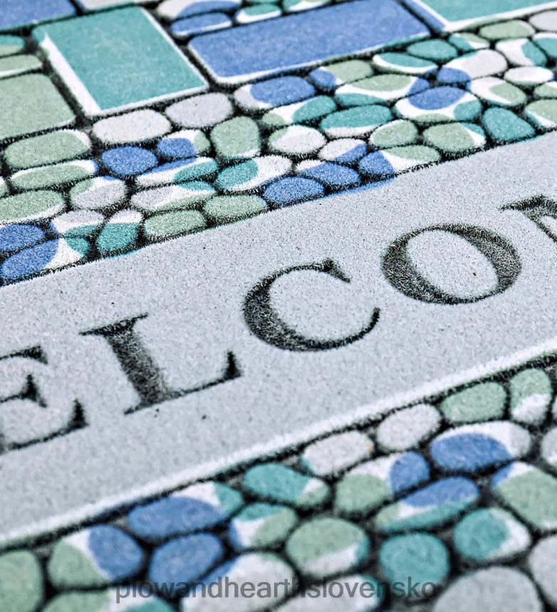 Plow & Hearth Podlahová rohož s vločkami z morského skla 6P208P1928 koberčeky a rohožky