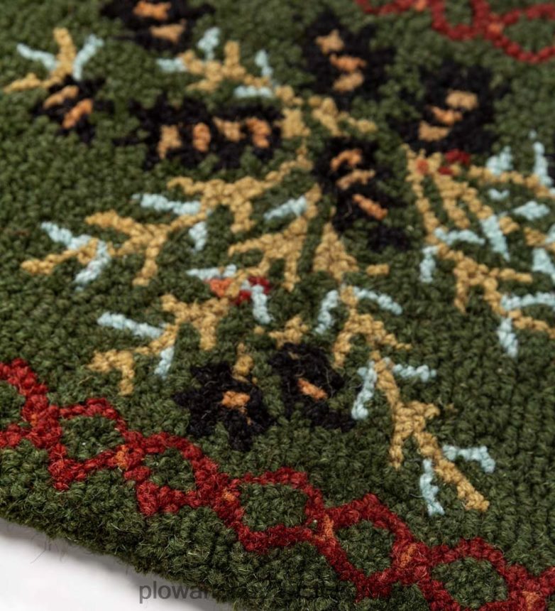 Plow & Hearth behúň z borovicovej šišky ručne háčkovaný na vlnu, 1' x 4' 6P208P1749 koberčeky a rohožky