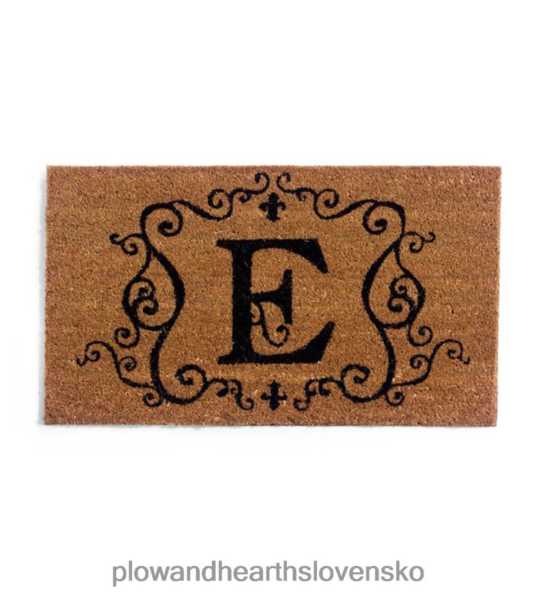 Plow & Hearth Kokosová rohožka s monogramom - č 6P208P3126 koberčeky a rohožky