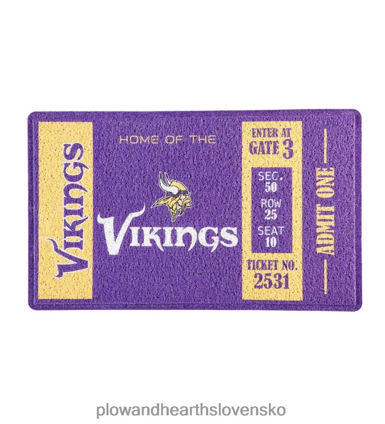 Plow & Hearth Minnesota Vikings odolná rohožka s trávnikom 6P208P1419 koberčeky a rohožky