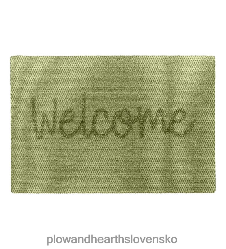 Plow & Hearth Rohožka na uvítanie sisalového vzhľadu - zelená 6P208P1935 koberčeky a rohožky